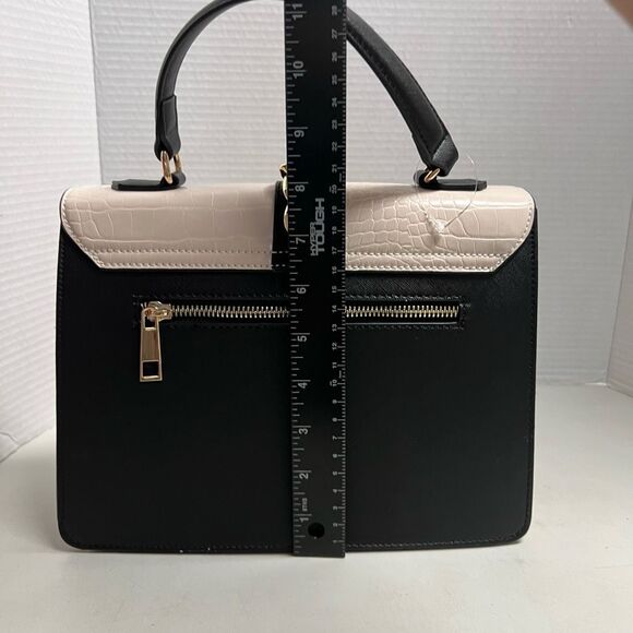 ALDO Dallamaraen Women’s‎ Top Handle Crossbody New Without Tags Black Tan Cream - Picture 11 of 14